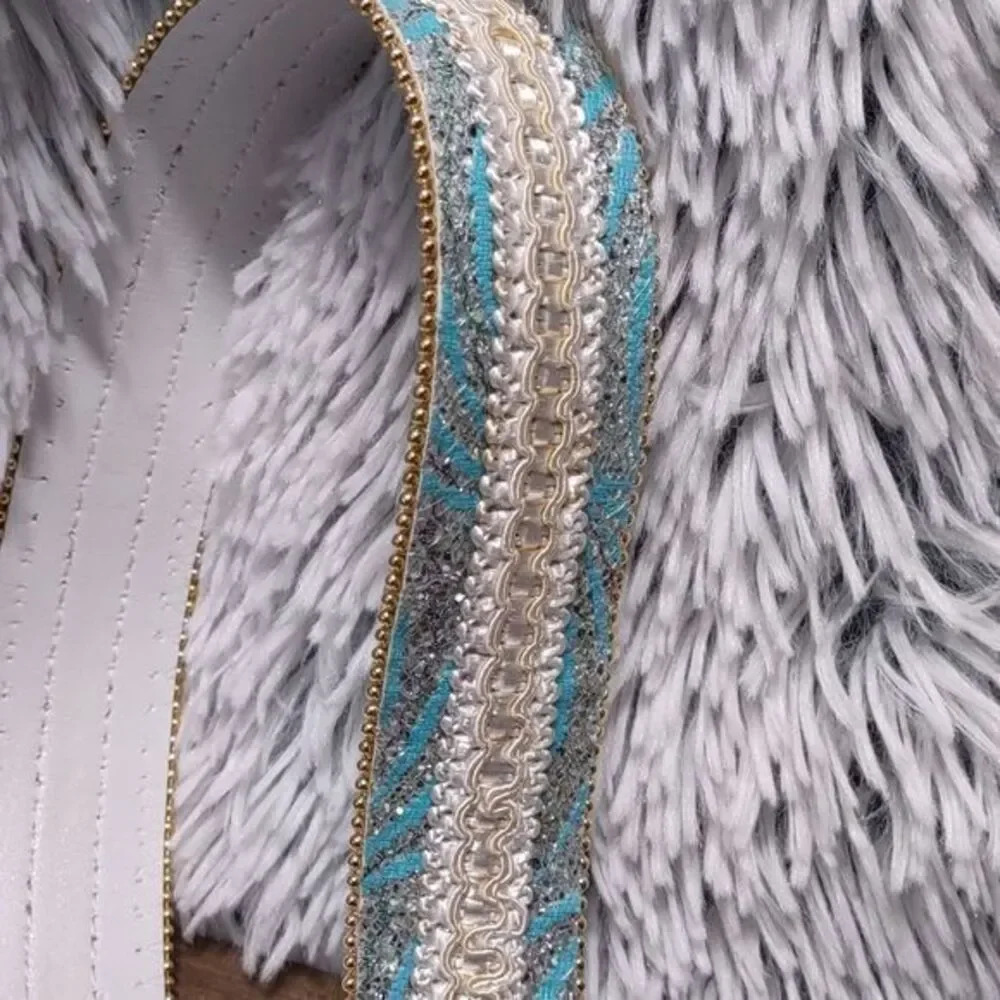 Blue Pearl Sparkle Statement Belt Unmarked‎